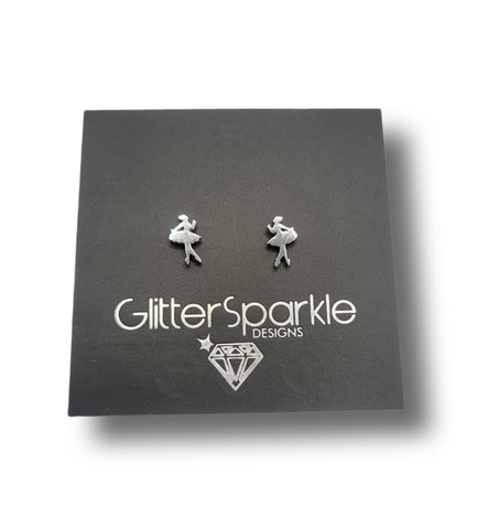 Stainless Steel Ballet Dancer Studs