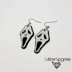 Glitter Ghostface Dangles