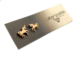 Stainless Steel Unicorn Studs