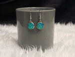 Aqua Sunrise Drop Earrings