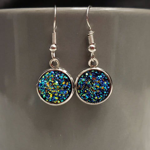 Crushed Twilight Drop Earrings