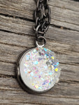 Iridescent Geode Necklace