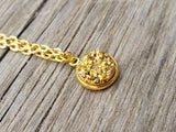 Gold Geode Necklace