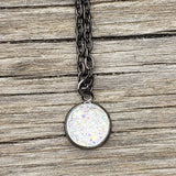 Iridescent Geode Necklace