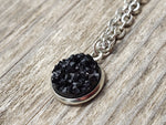 Black Geode Necklace