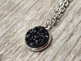 Black Geode Necklace