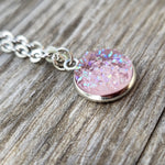 Blush Geode Necklace