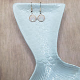 White Mermaid Drop Earrings