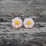 Pink Daisy Studs