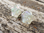 Iridescent Rose Studs