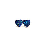 12mm Druzy Hearts