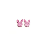 Sparkly Bunny Studs