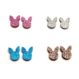 Sparkly Bunny Studs