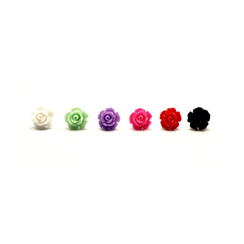 Rose Studs - 10mm