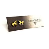 Stainless Steel Unicorn Studs