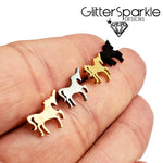 Stainless Steel Unicorn Studs