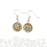 Leopard Print Drop Earrings