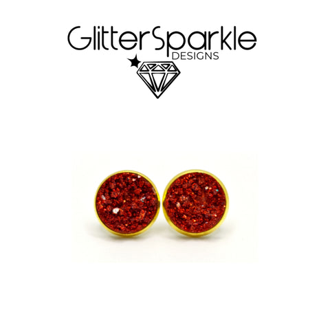 Red Sparkle Geode