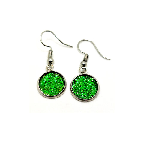 Emerald Green Drop Earrings