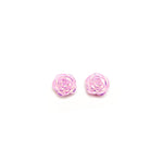 Pink Illusion Rose Studs